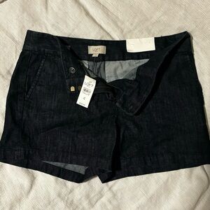 LOFT outlet dark blue 4” Jean Shorts Casual Collection